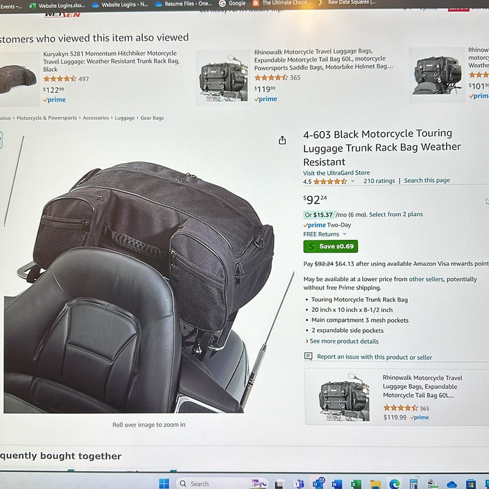 Motorcycle Luggage Trunk